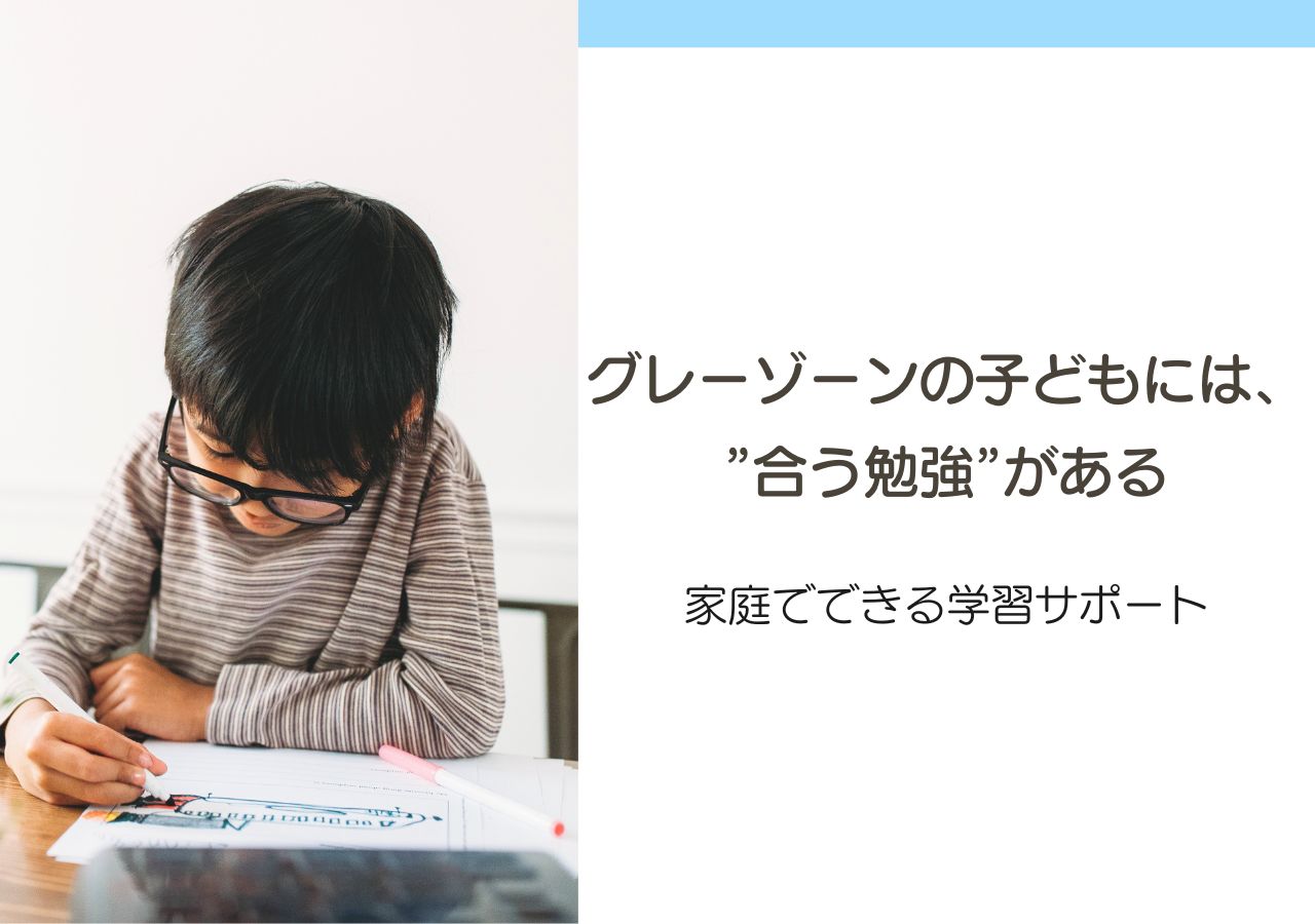 グレーゾーンの子どもに合う勉強があるのサムネイル